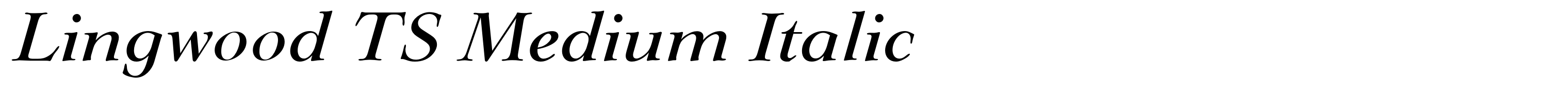 Lingwood TS Medium Italic